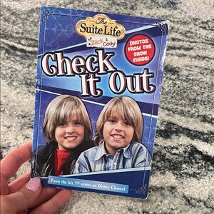 Disney The Suite Life Check It Out Book - Blue and White